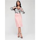 Guess Claire Satin Skirt - Pink