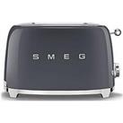 Smeg Tsf01 Retro Style 2 Slice Toaster, 950W - Slate Grey