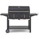 Tower Ignite Duo Xl Bbq Grill With Adjustable Charcoal Grill And Temperature Gauge, Black, T978510