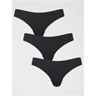 Under Armour Ps Thong 3Pack - Black