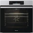 Hisense Bi62212Axuk, Single Oven, 77L With Steam Clean Function - Stainless Steel