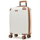 Rock Luggage Carnaby 8 Wheel Hardshell Cabin Suitcase - Cream