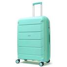 Rock Luggage Tulum 8 Wheel Hardshell Medium Suitcase - Turquoise