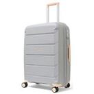 Rock Luggage Tulum 8 Wheel Hardshell Medium Suitcase - Grey