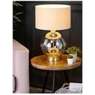 Bhs Metro Large Glass Table Lamp - Satin Brass