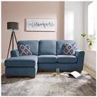 Very Home Hopton Left Hand Chaise Sofa - Navy