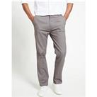 Everyday Straight Chino Trousers - Charcoal