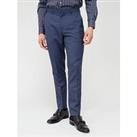 Very Man Check Slim Fit Suit Trouser - Grey