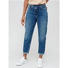 V By Very Wrap Front Mom Jean - Dark Wash