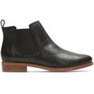 Clarks Taylor Shine Wide Fit Leather Ankle Boots