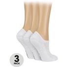 Glenmuir 3 Pack Sport Cushioned Socks - White