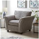 Very Home Dury Chunky Weave Armchair - Grey - Fsc Certified