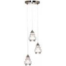 Very Home Genoise 3 Light Tiered Cluster Pendant