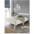 Clayton Wooden Bed Frame With Mattress Options (Buy & Save!) - White