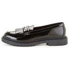 V By Very Older Girls Loafer Leather School Shoe - Wide Fit