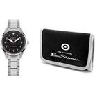 Ben Sherman Kids Gift Set With Silver Bracelet Watch And Navy Wallet
