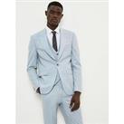 Burton Menswear London Skinny Fit End On End Suit Jacket - Blue
