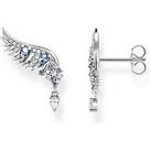 Thomas Sabo Phoenix Wing Ear Studs With Blue Stones