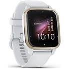 Garmin Venu Sq 2 Smartwatch - White/Cream Gold, Ww