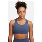 Nike Medium Support Swoosh Sports Bra - Blue