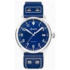 Accurist Aviation Mens Blue Leather Strap Analogue Watch