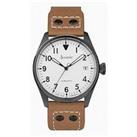 Accurist Aviation Mens Brown Leather Strap Analogue Watch