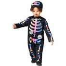 Halloween Toddler Ombre Skeleton Costume