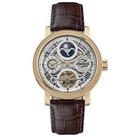 Ingersoll The Row Automatic Mens Watch With Silver Dial And Brown Leather Strap - I12402