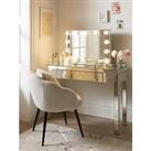 Very Home Rialto Mirrored Dressing Table With Lit Hollywood Mirror - Fsc Certified