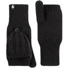 Heat Holders Ash Cable Knit Converter Mittens - Black