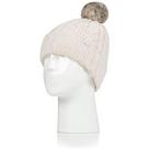 Heat Holders Maine Cable Turnover Cuff Pom Pom Hat - Cream