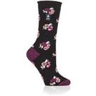 Heat Holders Murcia Core Ultra Lite Floral Socks - Black