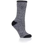 Heat Holders Viola Lite Core Twist Socks - Black/Light Grey
