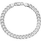 The Love Silver Collection Gent'S - Sterling Silver 7.5 Inch Chunky Curb Bracelet