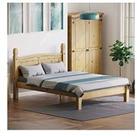 Vida Designs Corona Solid Pine Bed Frame - Low Foot End