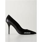 Love Moschino Rubber Logo Heel - Black