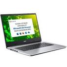 Acer Aspire 1 A114-33 Laptop - 14In Hd, Intel Celeron, 4Gb Ram, 64Gb Ssd, Microsoft 365 Personal Included (12 Months) - Silver - Laptop Only