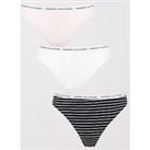 Tommy Hilfiger Essentials 3 Pack Thong - Multi