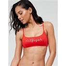 Tommy Hilfiger Logo Bikini Top - Red