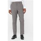 Peter Werth X Very Slim Fit Dogtooth Suit Trousers - Brown
