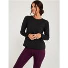 Lucy Mecklenburgh X V By Very Long Sleeve Tee - Black