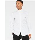 Peter Werth X Very Long Sleeve Collar Bar Shirt - White