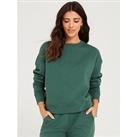 Lucy Mecklenburgh X V By Very Softstreme Crew Neck Top - Green