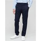 Lacoste Classic Slim Fit Stretch Cotton Chinos - Navy