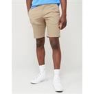 Lacoste Slim Fit Stretch Cotton Chino Shorts - Light Khaki
