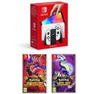 Nintendo Switch Oled Console With Pokemon Scarlet & Pokemon Violet