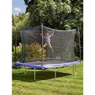 Sportspower 10X8Ft Bounce Pro Rectangular Trampoline With Safety Enclosure