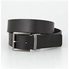 Armani Exchange Formal Leather Belt - Black