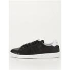Armani Exchange Perforated Leather Trainers