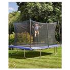 Sportspower 12 X 8Ft Bounce Pro Rectangular Trampoline With Safety Enclosure